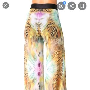 Bebe Wide Leg Sheer Pants/Plazzo
